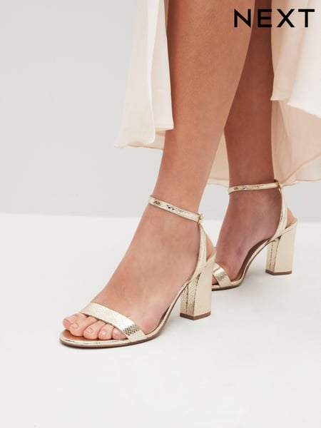Gold Standard/Wide Fit Forever Comfort® Block Heel Sandals (Q75588) | € 47