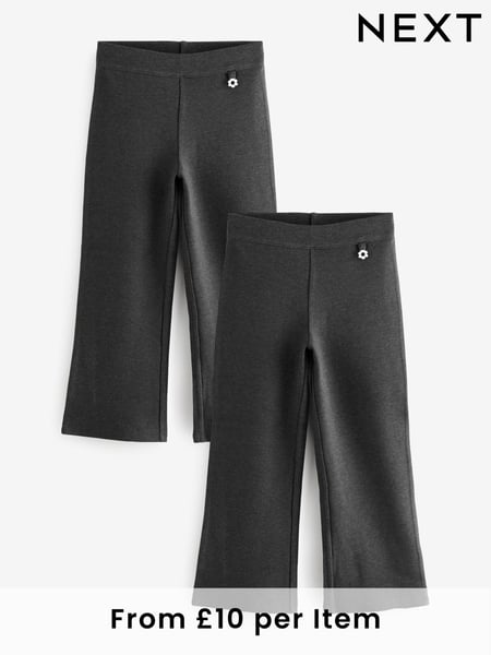 Charcoal Grey Pull-On Stretch Bootcut School Trousers 2 Pack (3-17yrs) (Q76907) | € 28 - € 43