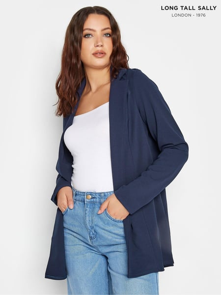 Long Tall Sally Blue Scuba Crepe Blazer (Q77960) | € 61