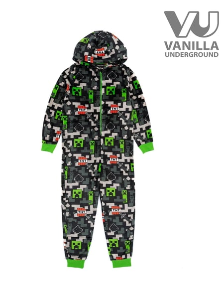 Vanilla Underground Black Minecraft Fleece All-In-One (Q78576) | € 47