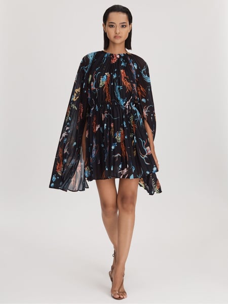 Leo Lin Pleated Bell Sleeve Mini Dress (Q79956) | € 1.084