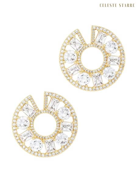 Celeste Starre Gold Tone Royal Nights Earrings (Q80199) | € 117