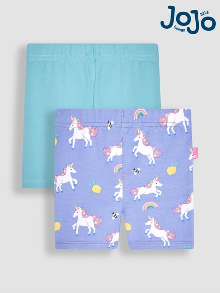 JoJo Maman Bébé Lilac 2-Pack Unicorn Shorts (Q80971) | € 22