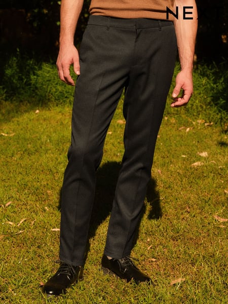 Black Elasticated Waist Plain Front Smart Joggers (Q82376) | € 33