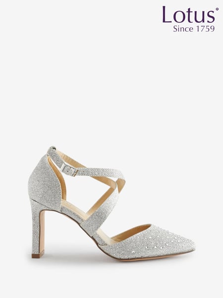 Lotus Silver Occasion Shoes (Q83297) | € 109