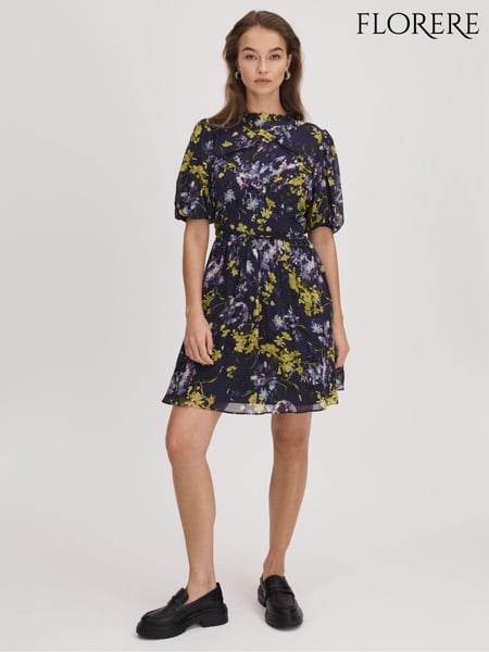 Florere Printed Puff Sleeve Mini Dress (Q83332) | € 278