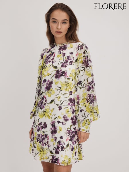 Florere Printed Blouson Sleeve Mini Dress (Q83333) | € 278