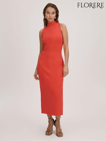 Florere Crepe Fitted Midi Dress (Q83392) | € 278