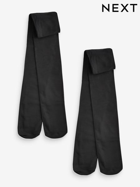 Black Longer Length 2 Pack 80 Denier School Tights (Q84618) | € 11 - € 15
