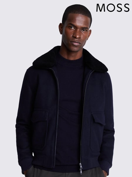 MOSS Black Bomber Jacket (Q85354) | € 155