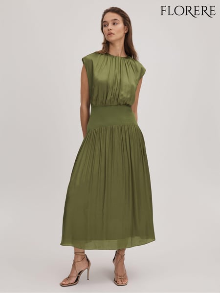 Florere Dropped Waist Midi Dress (Q85789) | € 309