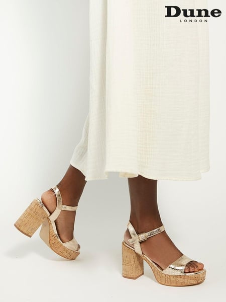 Dune London Animal Jodi Platform Block Heel Sandals (Q87595) | € 29