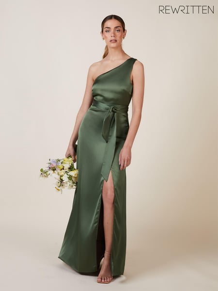 Rewritten Green Porto One Shoulder Bridesmaid Dress (Q87848) | € 101