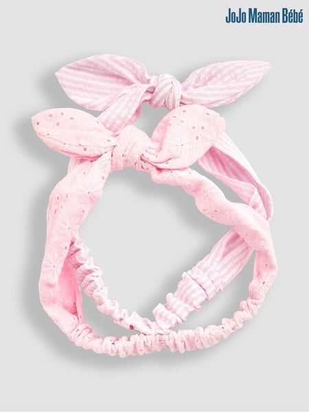 JoJo Maman Bébé Pink 2-Pack Headbands (Q88282) | € 11