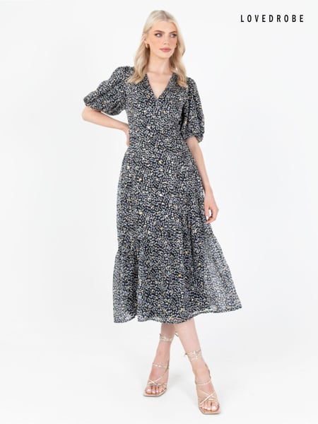 Lovedrobe Animal Print Wrap Front Midaxi Dress (Q89483) | € 23