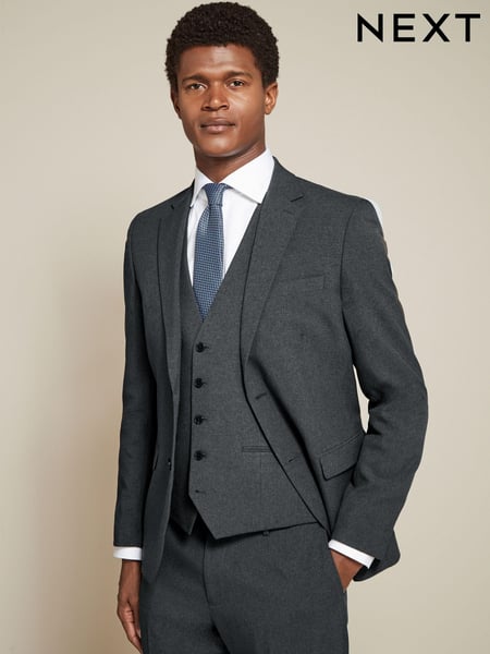 Charcoal Grey Slim Fit Essential Suit Jacket (Q92127) | € 82