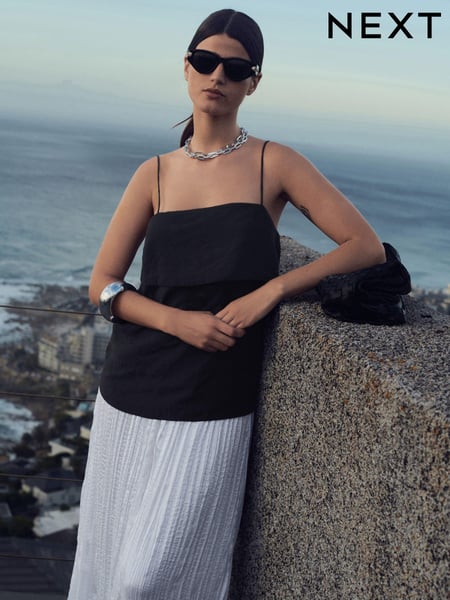 Black Layered Cami Top (Q93810) | € 6
