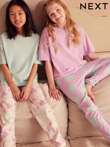 Pastel Purple/Blue Joggers Pyjamas 2 Pack (3-16yrs) (Q96896) | € 26 - € 34