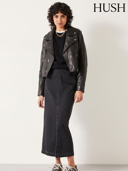 Hush Black Rachel Denim Maxi Skirt (Q98488) | € 23