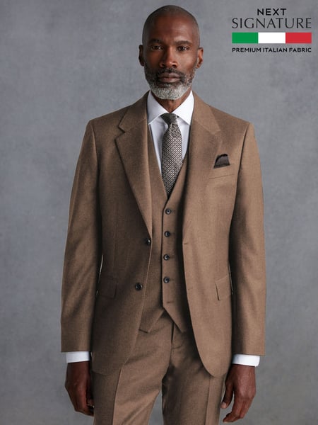 Neutral Signature Zignone Flannel Suit Jacket (Q99046) | € 222