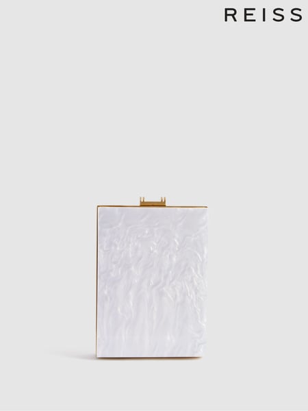 Reiss White Gigi Acetate Clutch Bag (Q99103) | € 184