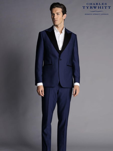 Charles Tyrwhitt Blue Slim Fit Shawl Lapel Dinner Suit (Q99319) | € 421