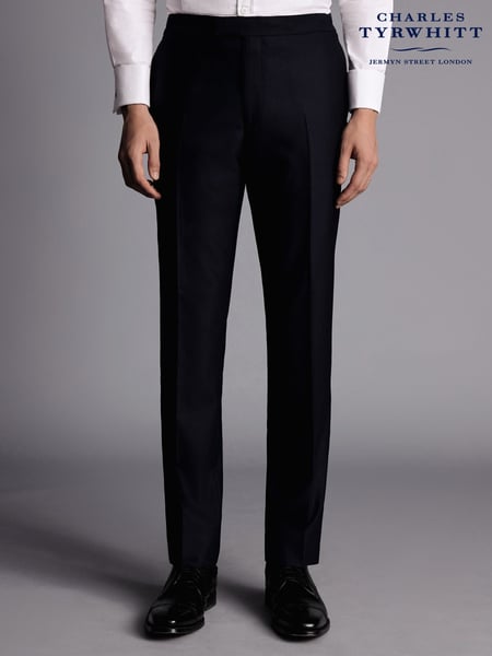 Charles Tyrwhitt Black Chrome Slim Fit Dinner Suit Trosusers (Q99322) | € 203