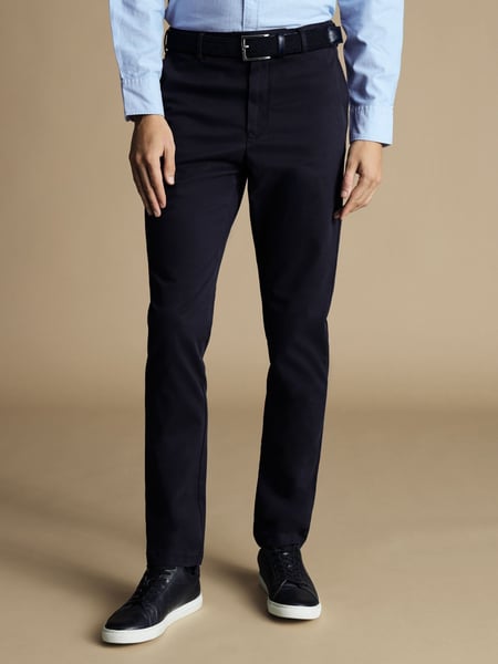 Charles Tyrwhitt Blue French Slim Fit Ultimate Non-iron Chinos (Q99334) | € 140