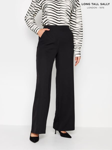 Long Tall Sally Black Elasticated Wide Leg Trousers (Q99931) | € 61