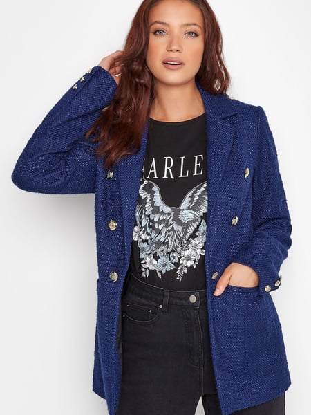 Long Tall Sally Blue Boucle Blazer (R55876) | € 41