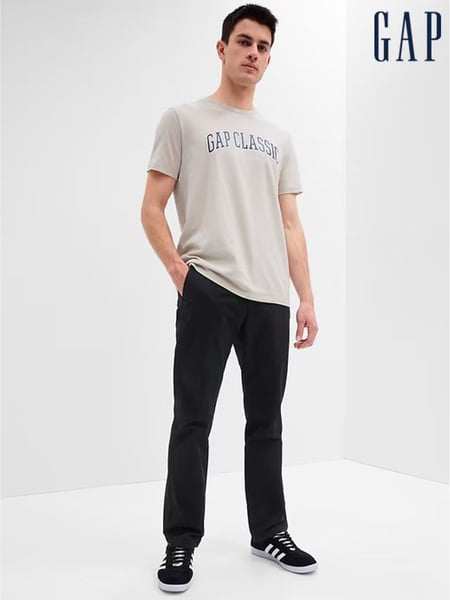 Gap Black Straight Fit Stretch Essential Chino Trousers (R96981) | € 62