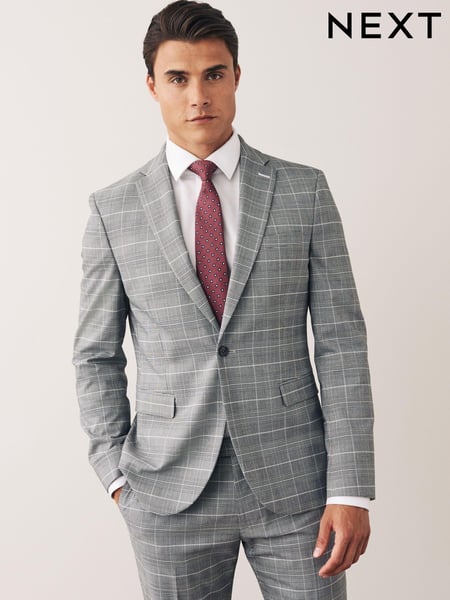 Grey Check Suit (T06105) | € 34