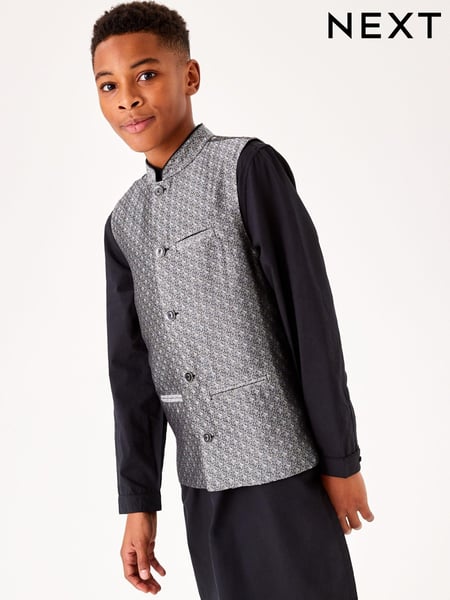 Silver Waistcoat And Shirt Set (12mths-16yrs) (T06865) | € 6 - € 8