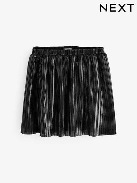 Black Metallic Pleat Skirt (3-16yrs) (T07271) | € 3 - € 5