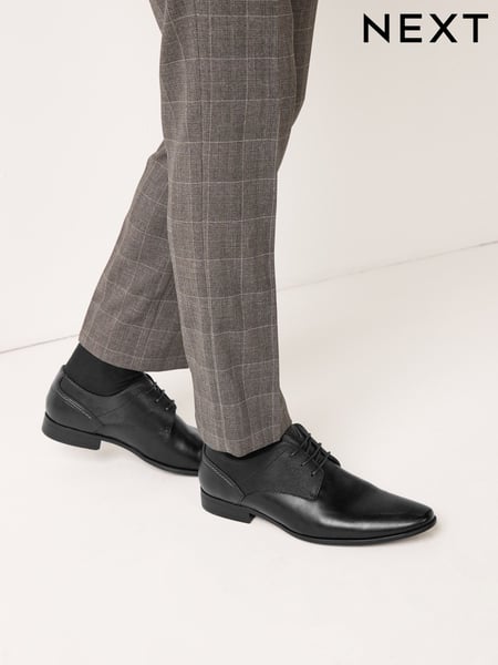 Black Derby Lace- Up Shoes (T09906) | € 23