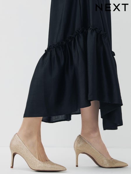 Shimmer Regular/Wide Fit Forever Comfort® Soft Point Toe Everyday Court Shoes (T23975) | € 10