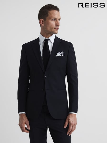 Reiss Black Hope Modern Fit Travel Blazer (T49651) | € 418