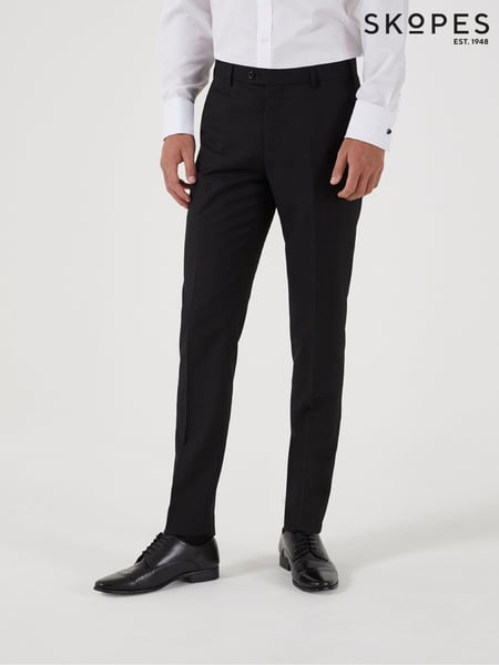 Skopes Black Milan Tapered Fit Suit Trousers (T51934) | € 76