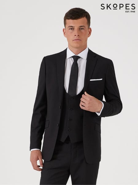 Skopes Black Slim Fit Milan Suit Jacket (T51936) | € 156
