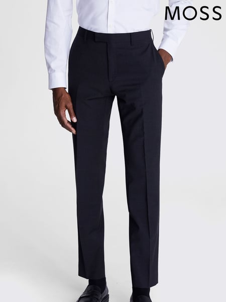 MOSS Charcoal Grey Tailored Fit Performance Suit Trousers (T69304) | € 172