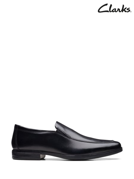 Clarks Black Wide Fit (H) Leather Howard Edge Shoes (T70224) | € 109