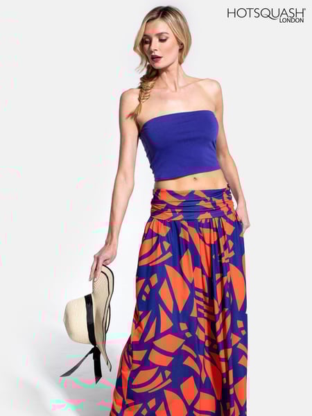 Hot Squash Womens Red Roll Top Maxi Skirt (T71548) | 139 €