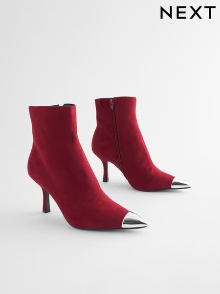 Red Forever Comfort® Toe Cap Point Ankle Boots (T77768) | € 13