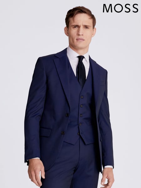 MOSS Ink Blue Tailored Suit Jacket (T79651) | € 186