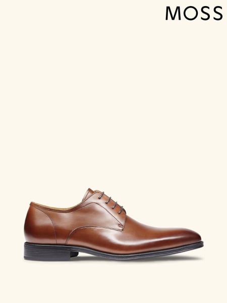 MOSS Tan Alberta Performance Leather Derby Shoes (T80386) | € 201