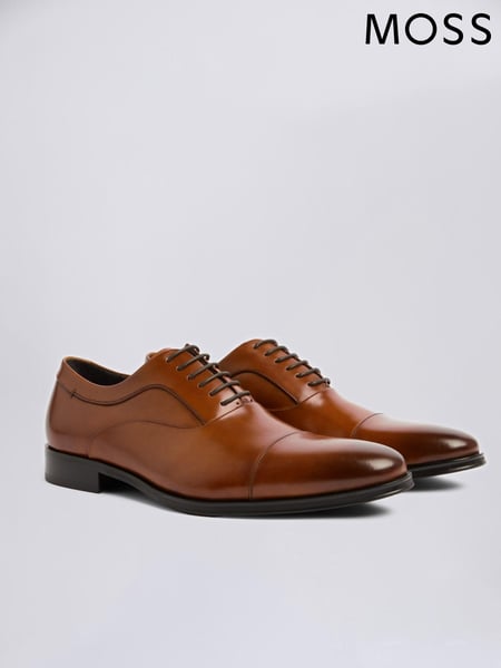 MOSS Tan John Guildhall Oxford Shoes (T80411) | € 201