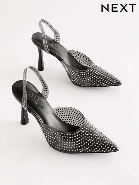 Black Forever Comfort® Vinyl 2 Part Heel Shoes (T82769) | € 26