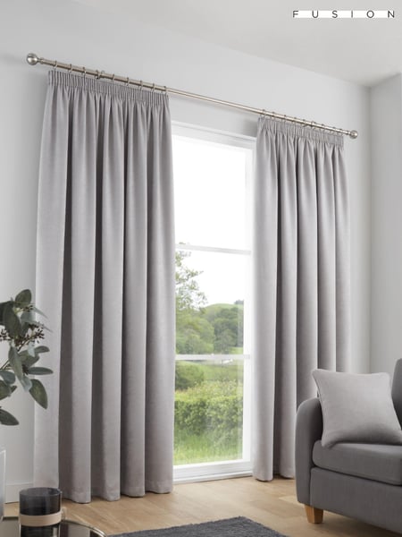 Fusion Galaxy Room Darkening Woven Pair of Pencil Pleat Curtains (T86426) | 34 € - 101 €