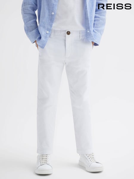 Reiss White Pitch 3-9 yrs Slim Fit Casual Chinos (T97354) | € 50