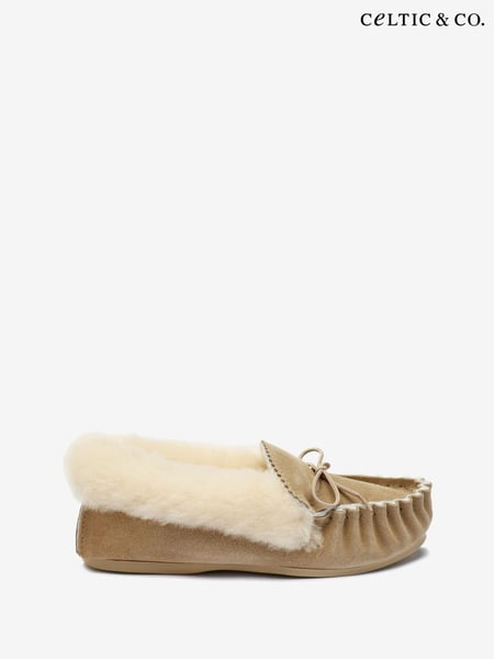 Celtic & Co Camel Lounger Hard Sole Moccasins (U02287) | 122 €